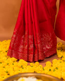 KOSA TASSAR EMBRIODARY SAREE