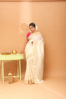 Handwoven Tassar Jala Saree