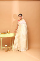 Handwoven Tassar Jala Saree