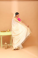 Handwoven Tassar Jala Saree