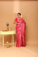 Handwoven Tassar Block Print Saree