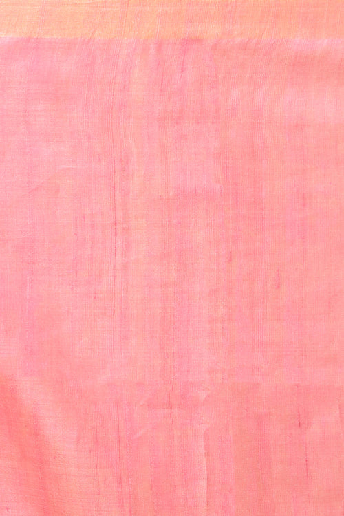 Handwoven Tassar Dabu Print Saree