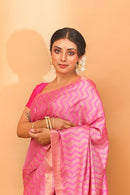 Handwoven Tassar Dabu Print Saree