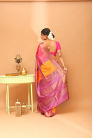 Handwoven Tassar Block Print Saree