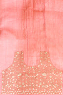 Handmade Tassar Embroidery Saree