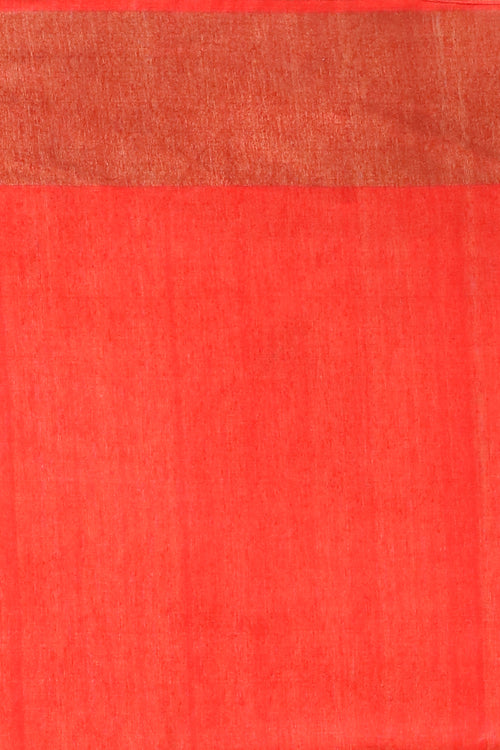 Handwoven Tassar Hand Paint Saree