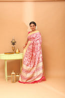 Handwoven Tassar Block Print Saree