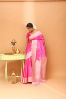 Handwoven Tassar Jala Saree