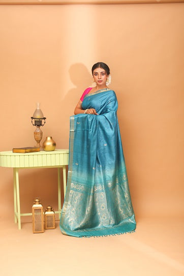 Handwoven Tassar Minijala Saree
